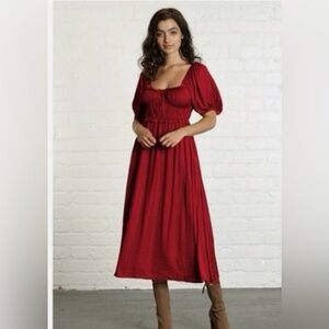 EUC Elegant Red Women's Lola Dress. Size Small